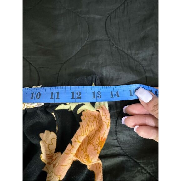 ASOS Skirt Womens Size 6 Black Floral Print Mini Skirt Viscose Flowy Summer - Picture 8 of 11